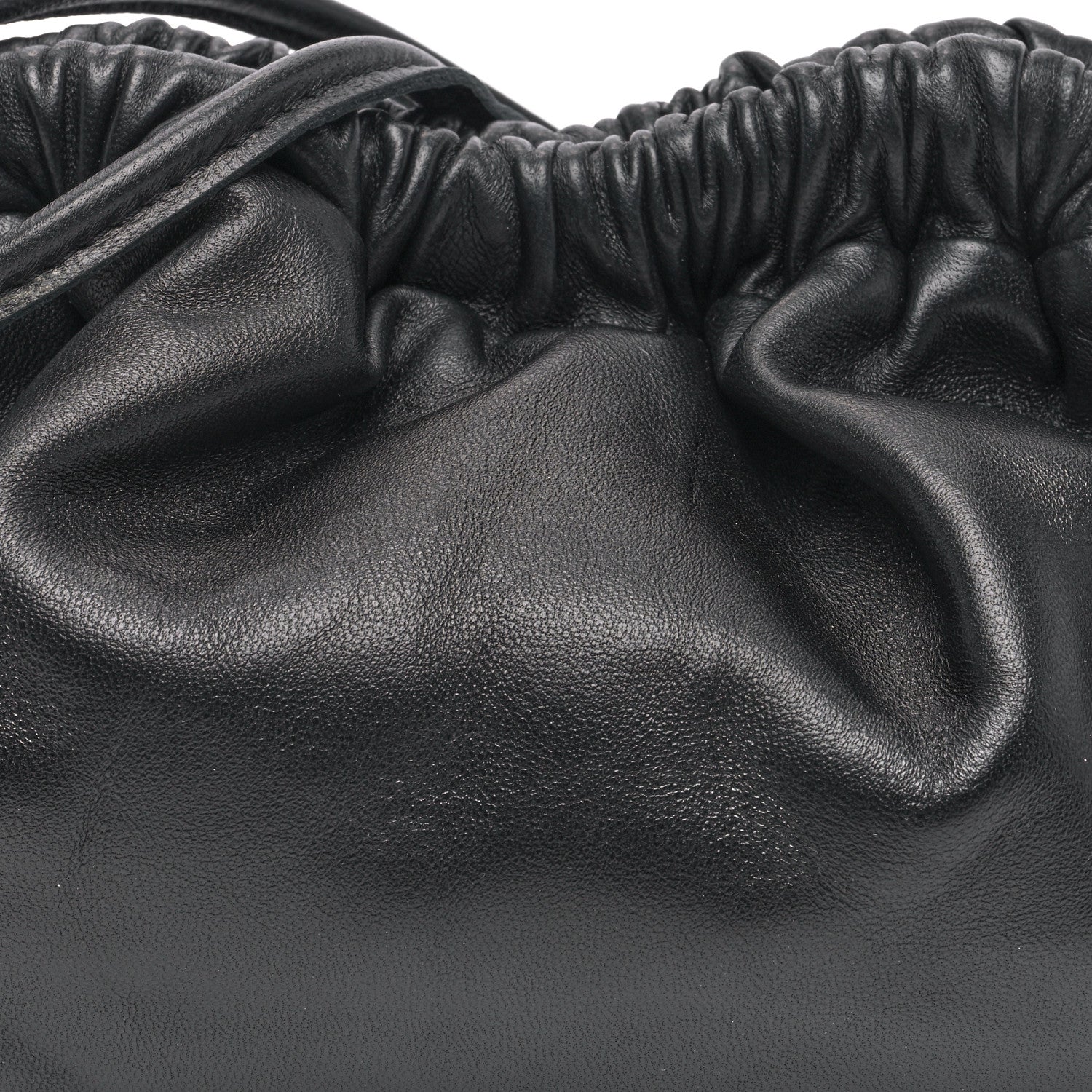 Mansur Gavriel Lambskin Mini Cloud Clutch Black Flamma 6 of 8