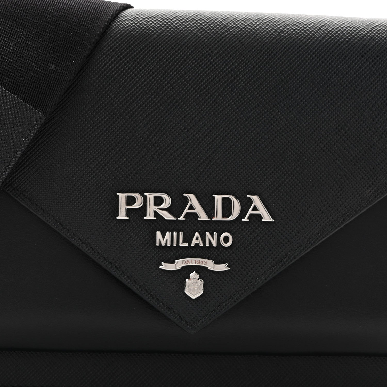 Prada Saffiano City Calf Mini Envelope Bag Black 7 of 12