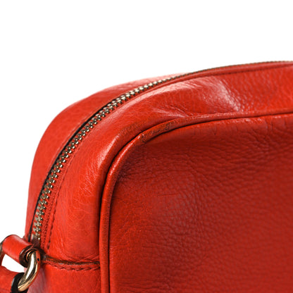 Gucci Pebbled Calfskin Small Soho Disco Bag Sun Orange 10 of 10