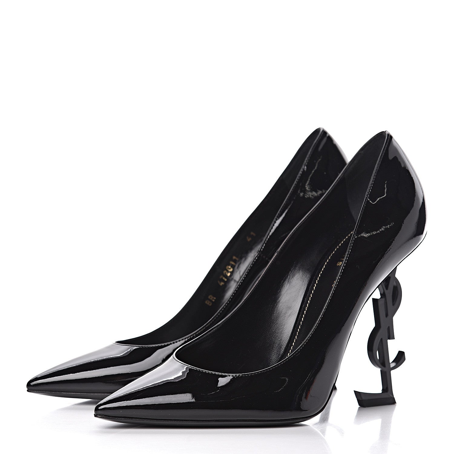 Saint Laurent Patent Opyum 110 Pumps 41 Black 3 of 10