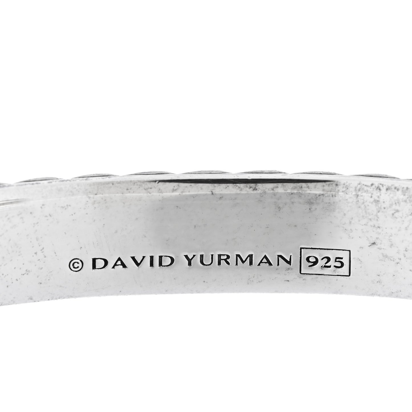 Sterling Silver Sculpted Cable Contour Bracelet
