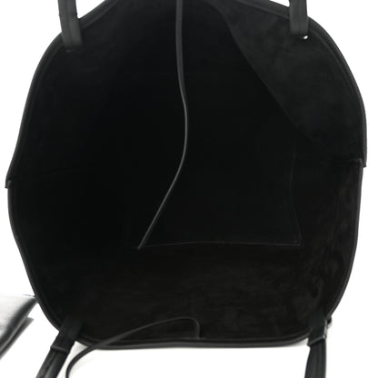 The Row Grained Calfskin Park Tote Three Black 6 of 10