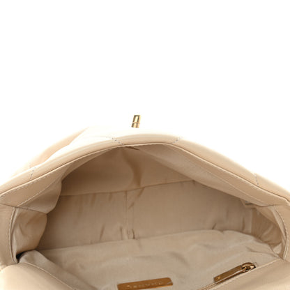 Chanel Goatskin Quilted Medium Chanel 19 Flap Beige 5 of 10