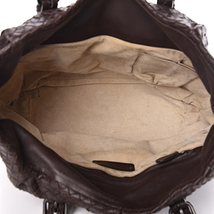 Bottega Veneta Nappa Intrecciato Pleated Tote Ebano 5 of 15