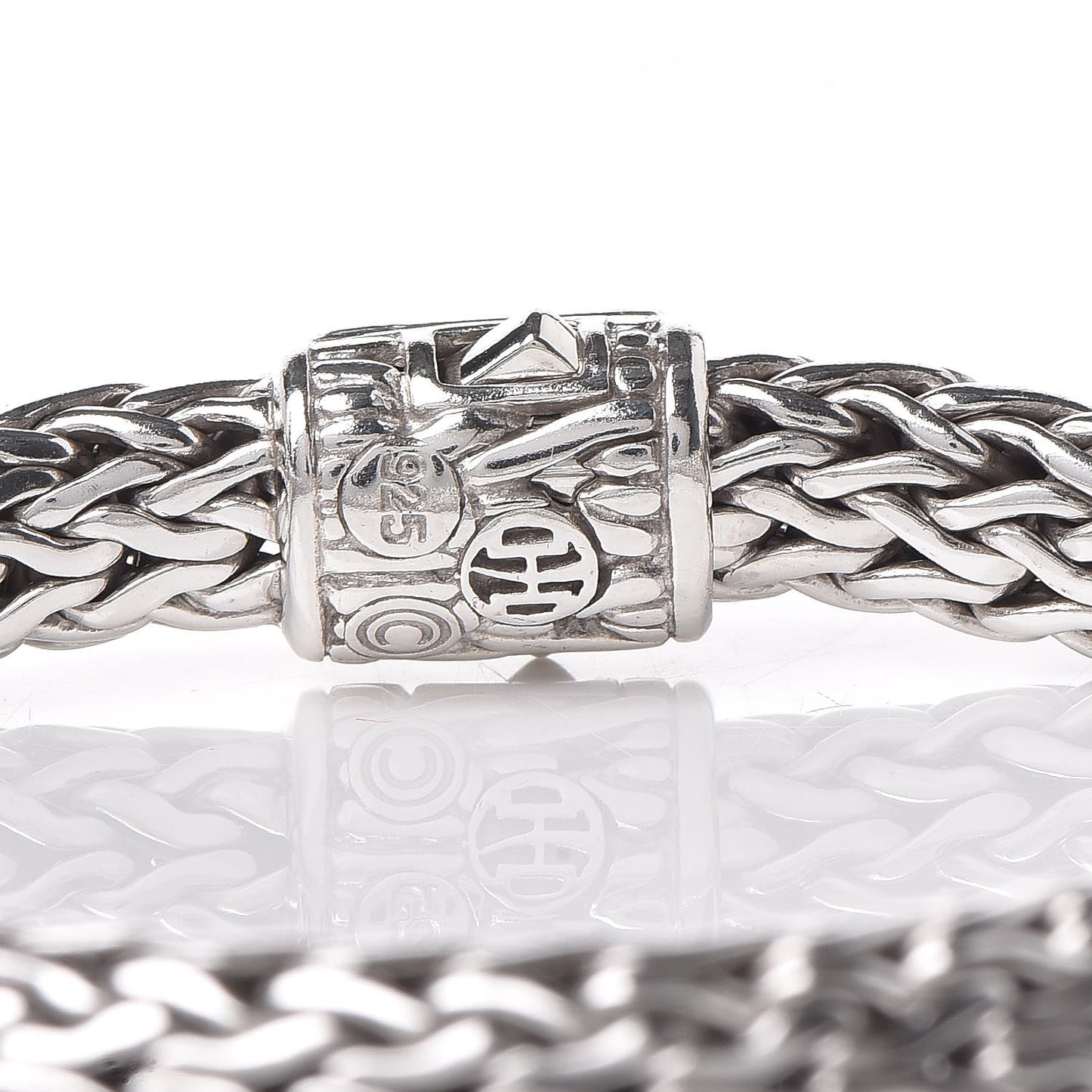 Sterling Silver Diamond 7.5mm Classic Chain Bracelet
