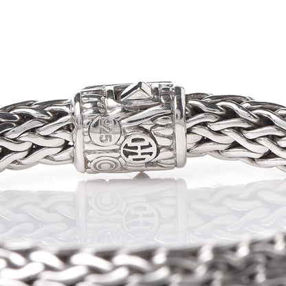 John Hardy Sterling Silver Diamond 7.5mm Classic Chain Bracelet 4 of 5