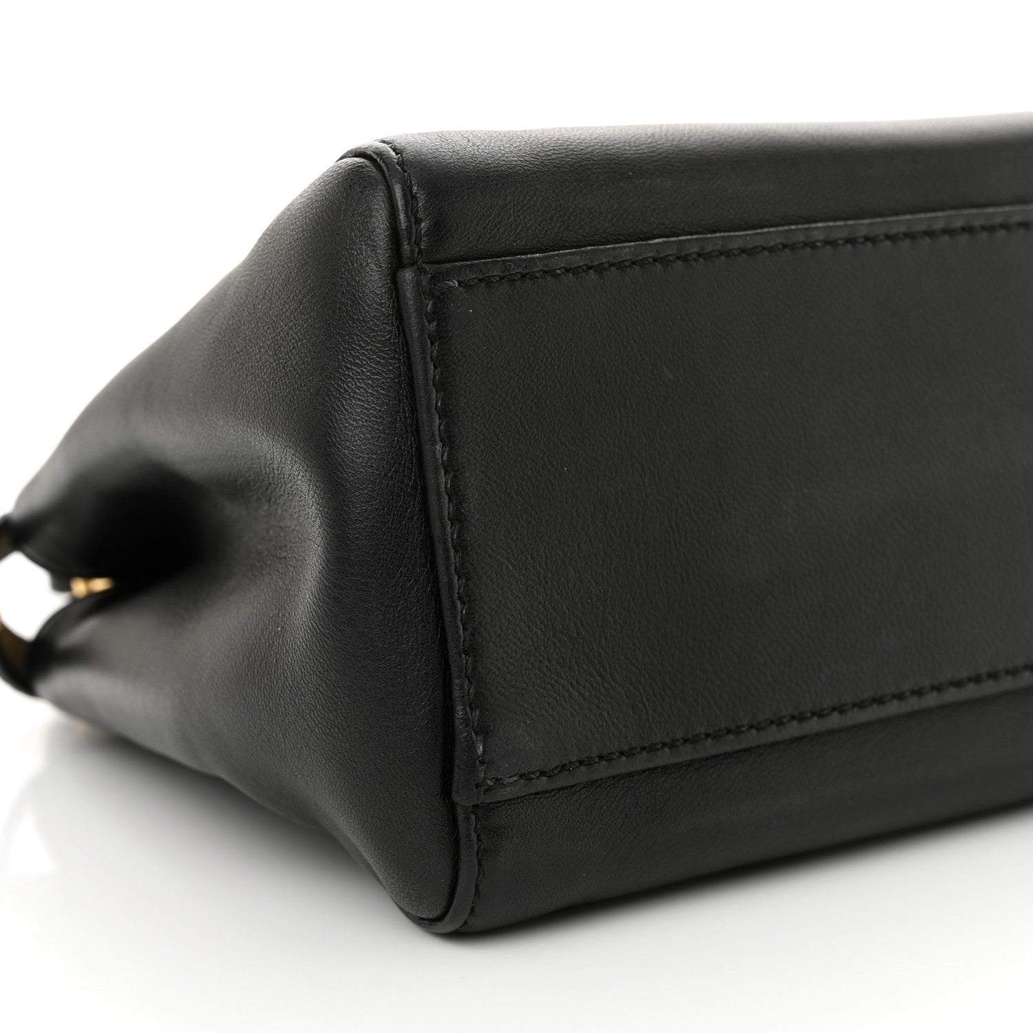 Fendi Nappa Mini Peekaboo Iconic Satchel Black 9 of 11