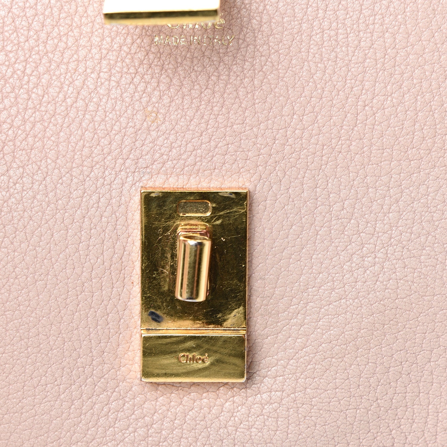 Chloe Grained Lambskin Mini Drew Shoulder Bag Cement Pink 12 of 14