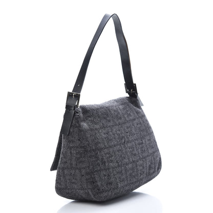 Fendi Wool Zucca Mama Baguette Grey 3 of 14