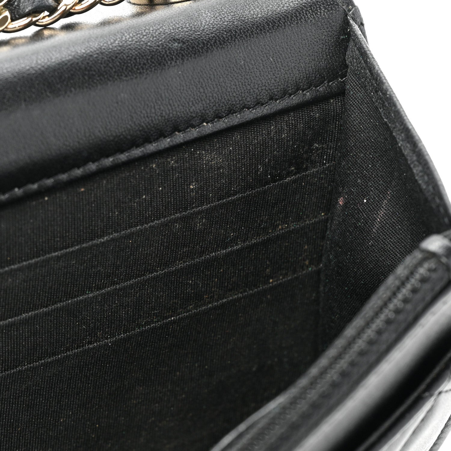 Chanel Lambskin Quilted Trendy CC Wallet On Chain WOC Black 14 of 23