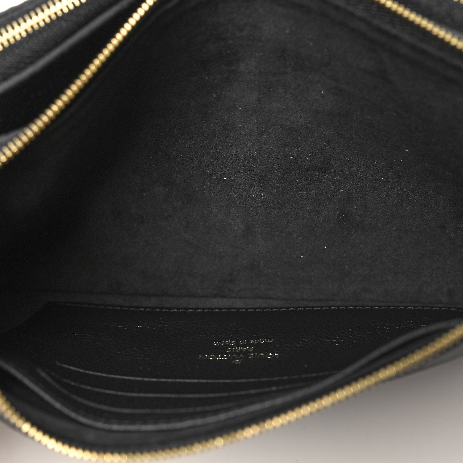 Louis Vuitton Empreinte Double Zip Pochette Black 6 of 10