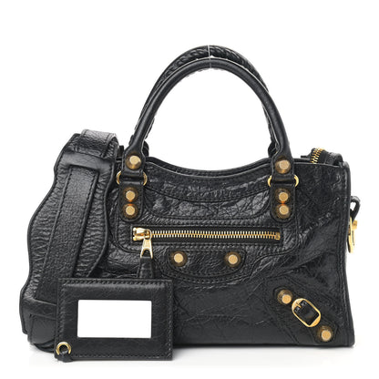 Balenciaga Agneau Giant 12 Gold Hardware Mini City Black 1 of 10