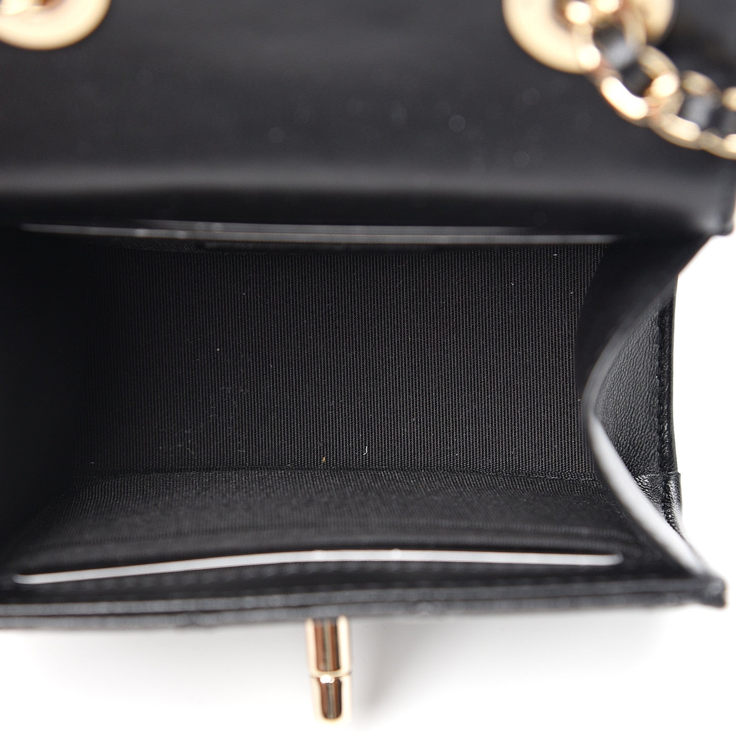Chanel Lambskin Quilted Mini Trendy CC Chain Wallet Black 4 of 10