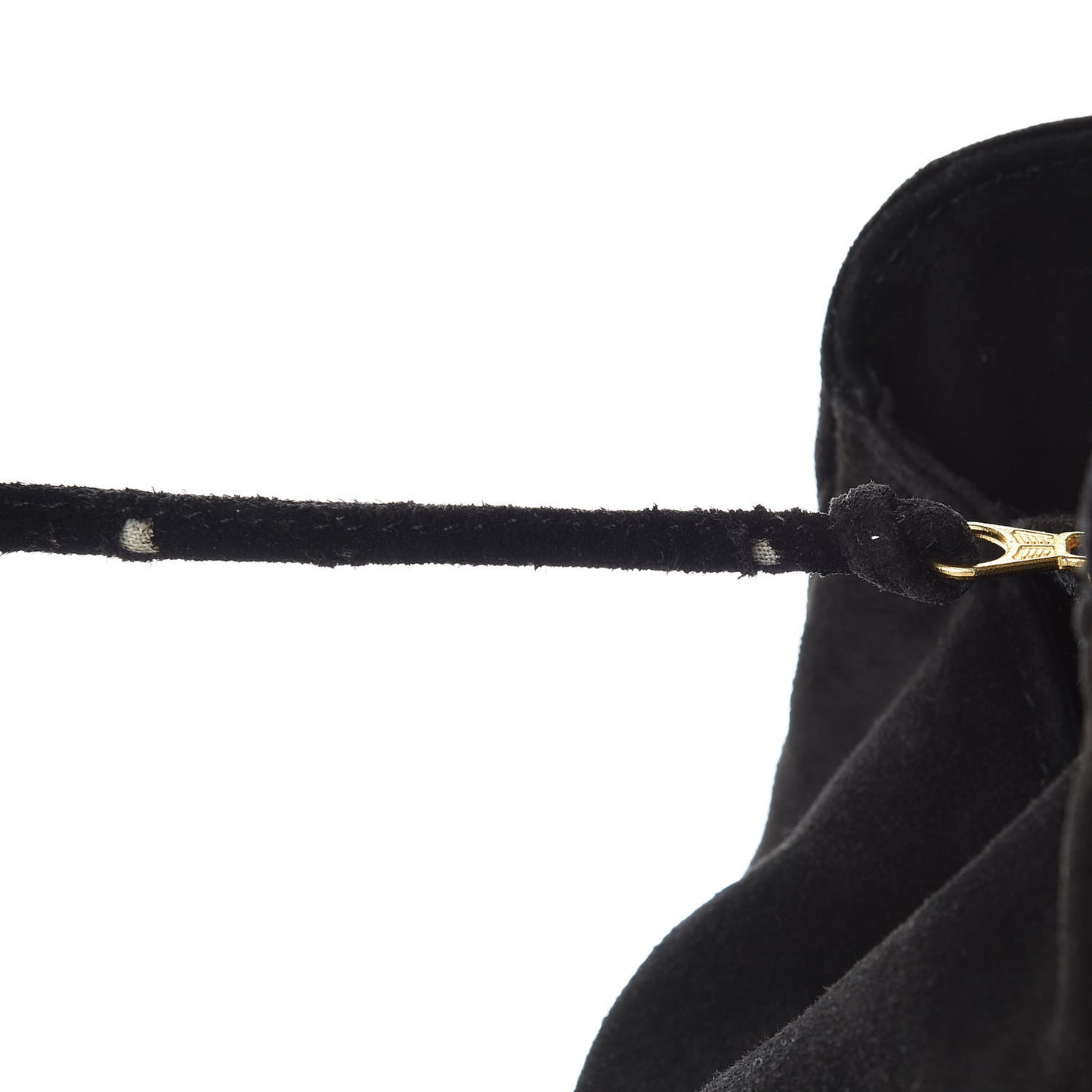 Suede Quilted XL Weekender Bag Black