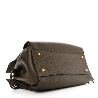 Mulberry Heavy Grain Iris Tote Olive Green 4 of 11