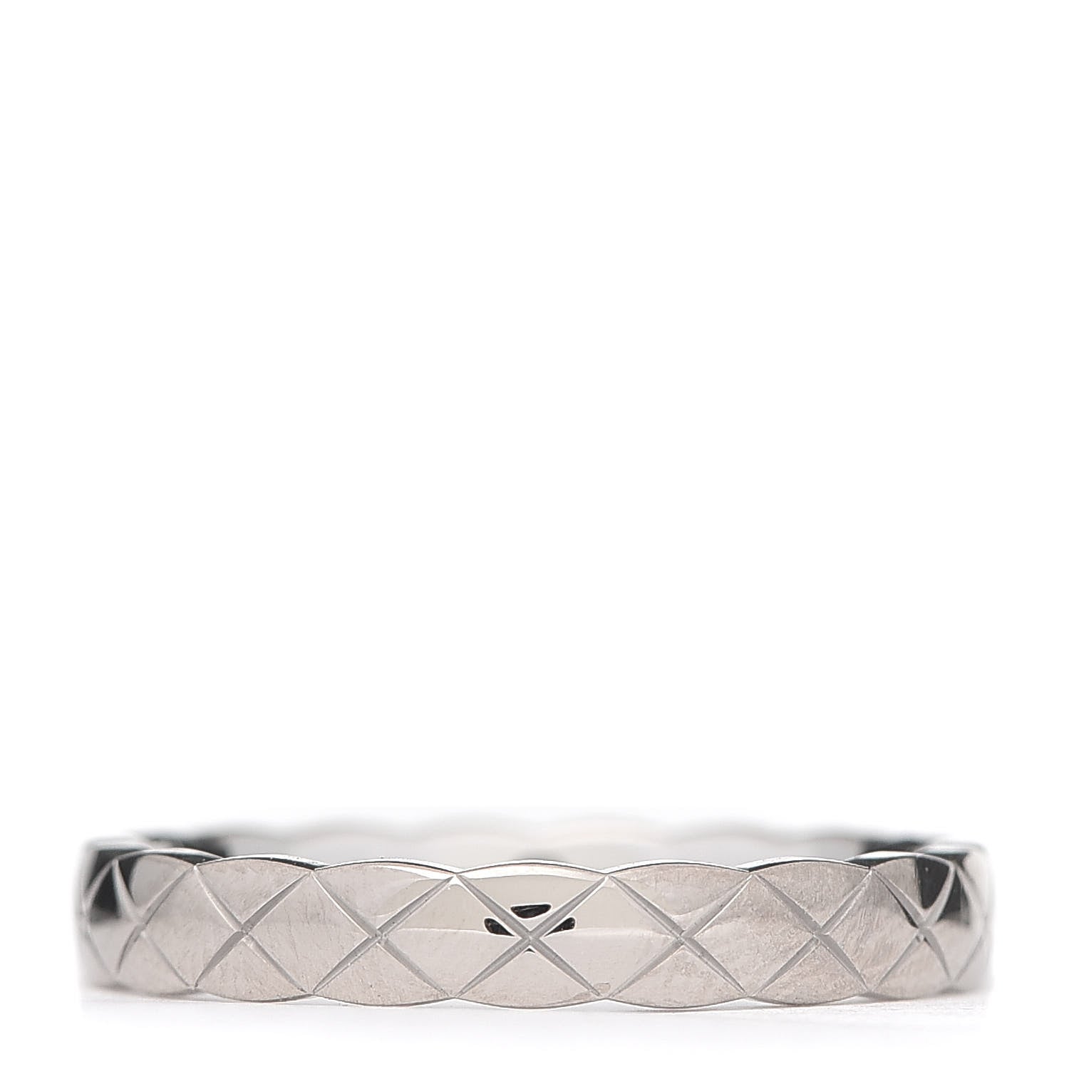 Chanel 18K White Gold Mini Coco Crush Ring 54 6.75 3 of 5