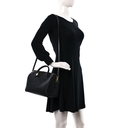 Louis Vuitton Empreinte Monogram Giant Speedy Bandouliere 25 Black 3 of 9