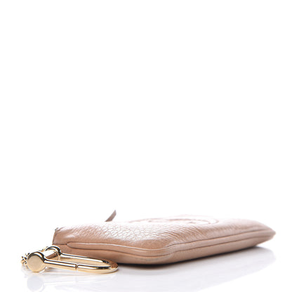 Gucci Pebbled Calfskin Soho Key Case Camelia 4 of 9