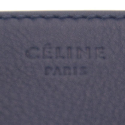 Celine Smooth Calfskin Large Phantom Luggage Blue Orange 4 of 7