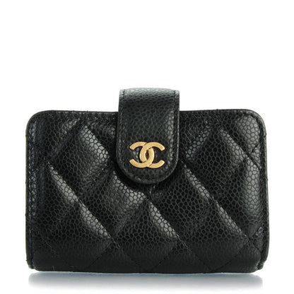 Chanel Caviar Quilted Gusseted Card Holder Black 1 of 7