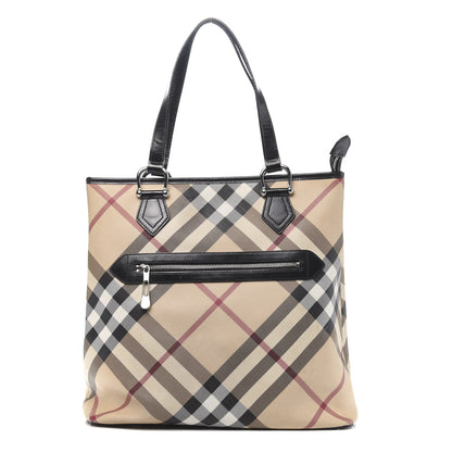Burberry Supernova Check Tote Black 1 of 15