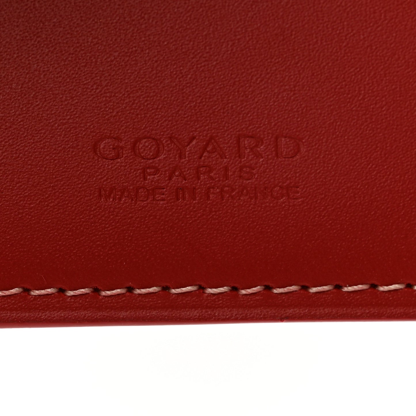 Goyardine Saint Thomas Bill Fold Wallet Red