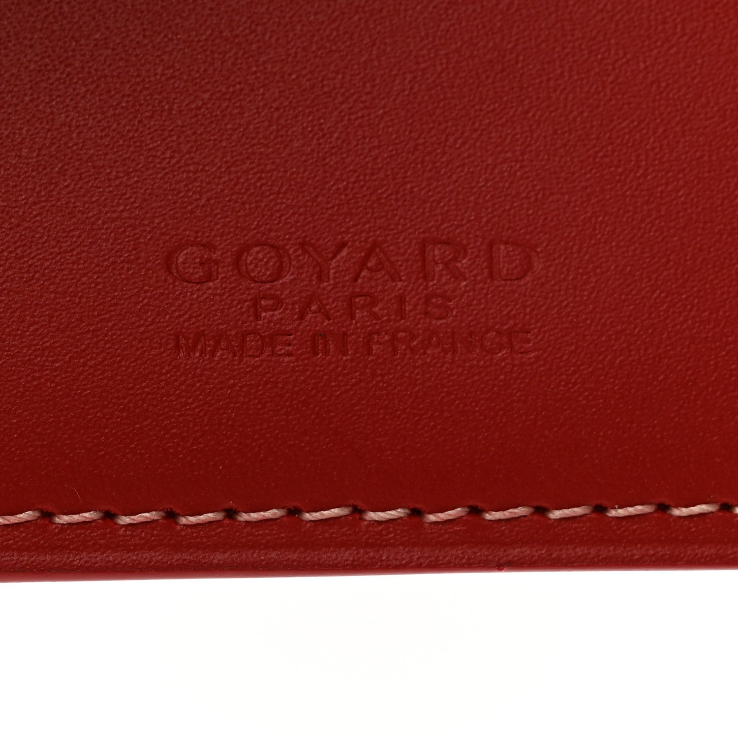 Goyard Goyardine Saint Thomas Bill Fold Wallet Red 6 of 6