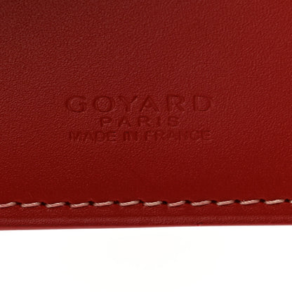 Goyard Goyardine Saint Thomas Bill Fold Wallet Red 6 of 6