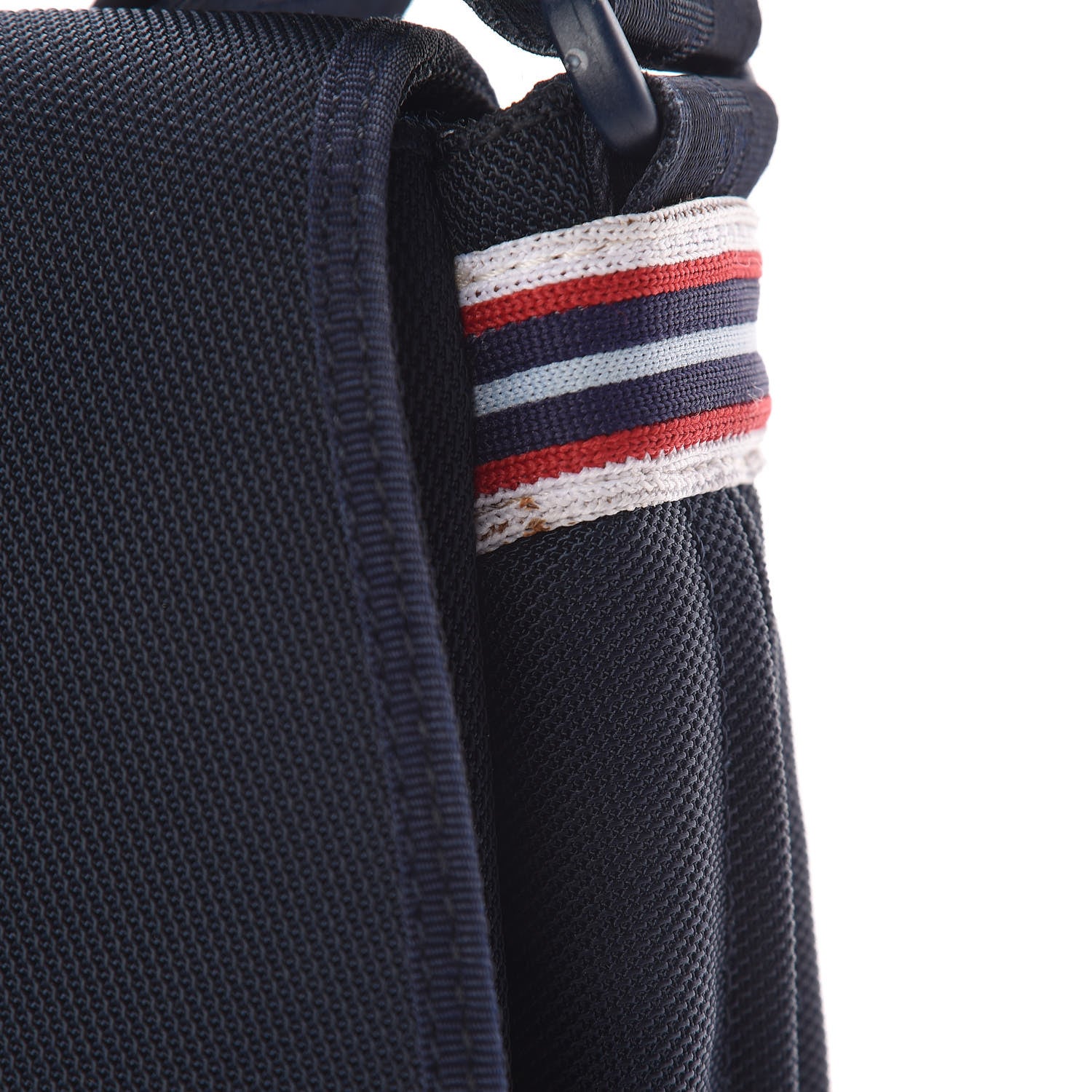 Chanel Canvas Nylon Expandable Sport Messenger Navy Off White 15 of 16