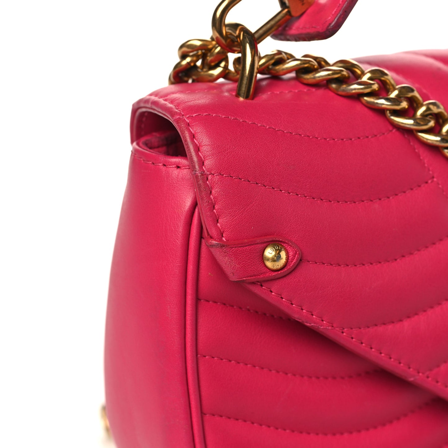 Calfskin New Wave Chain MM Rose Freesia