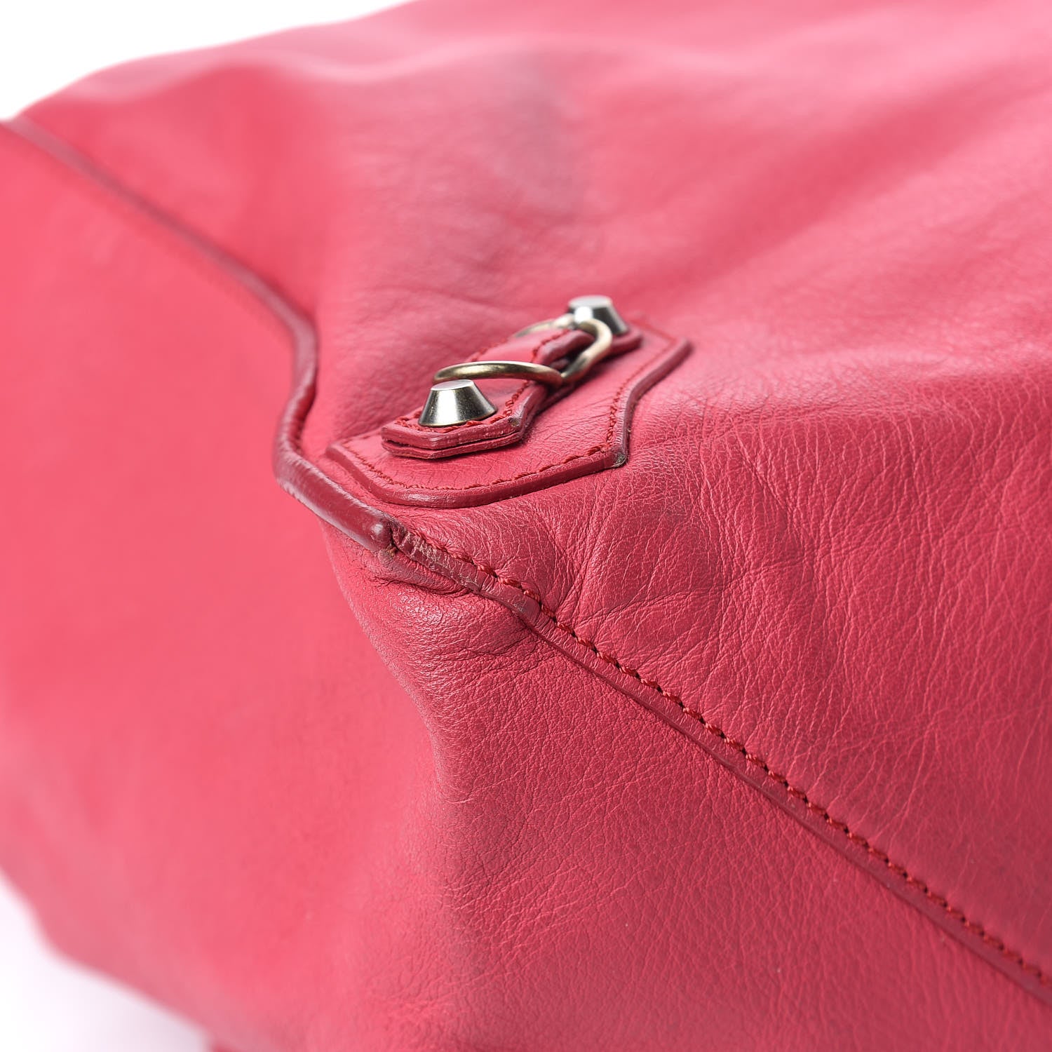 Balenciaga Veau Papier A4 Zip Around Tote Rouge Grenade 10 of 15