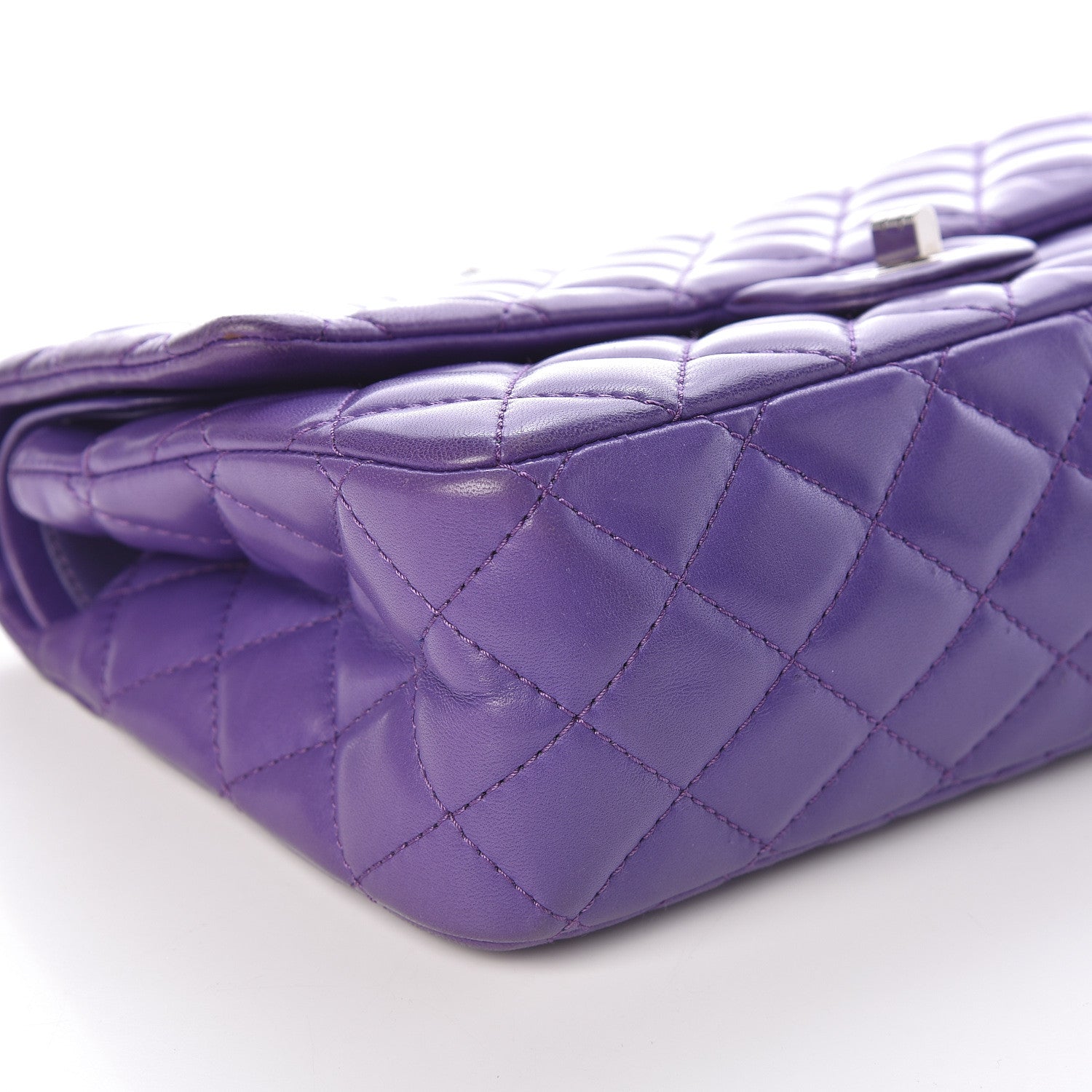 Chanel Lambskin Quilted 2.55 Reissue 226 Flap Purple 9 of 11