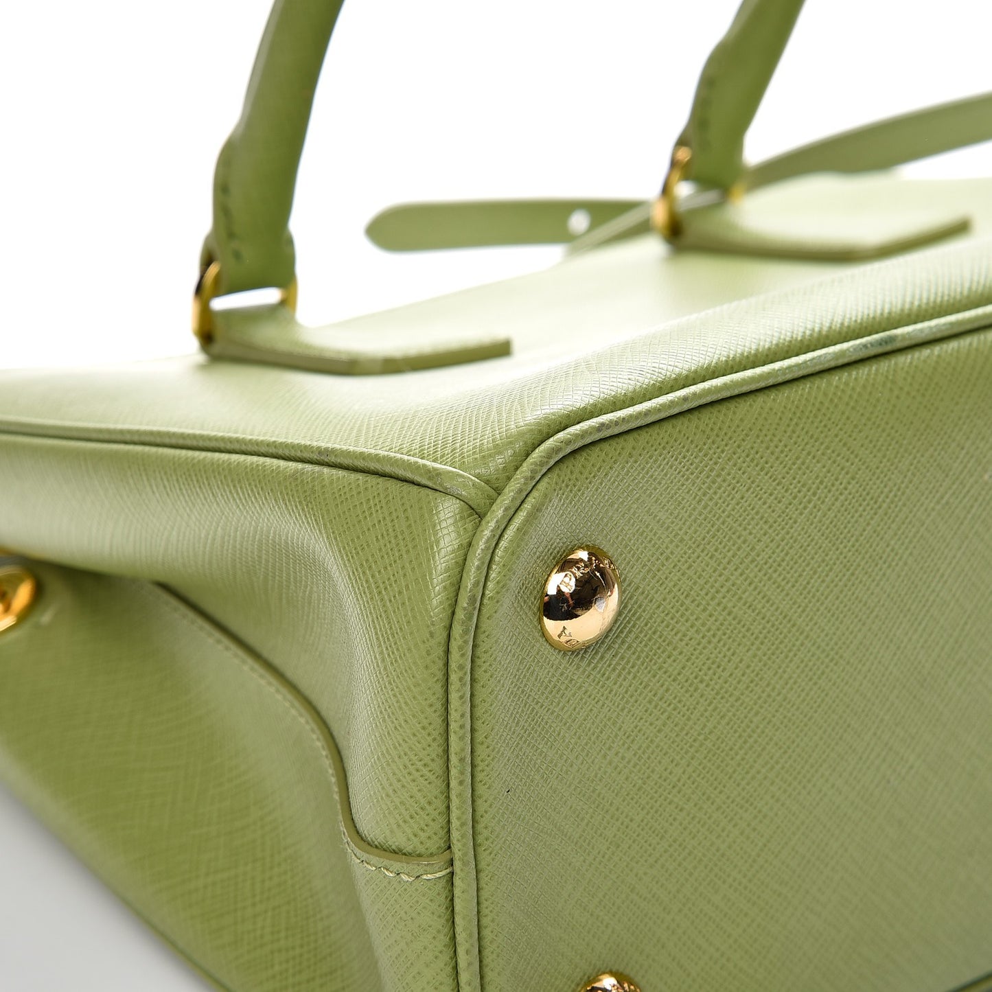 Saffiano Lux Mini Galleria Double Zip Tote Prato