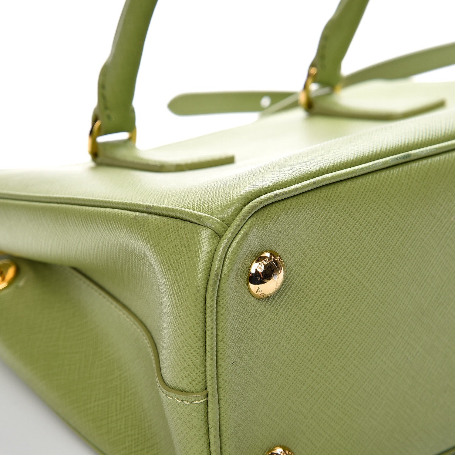 Prada Saffiano Lux Mini Galleria Double Zip Tote Prato 12 of 14