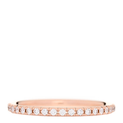 Tiffany 18K Rose Gold Diamond Metro Band Ring 47 4 3 of 5