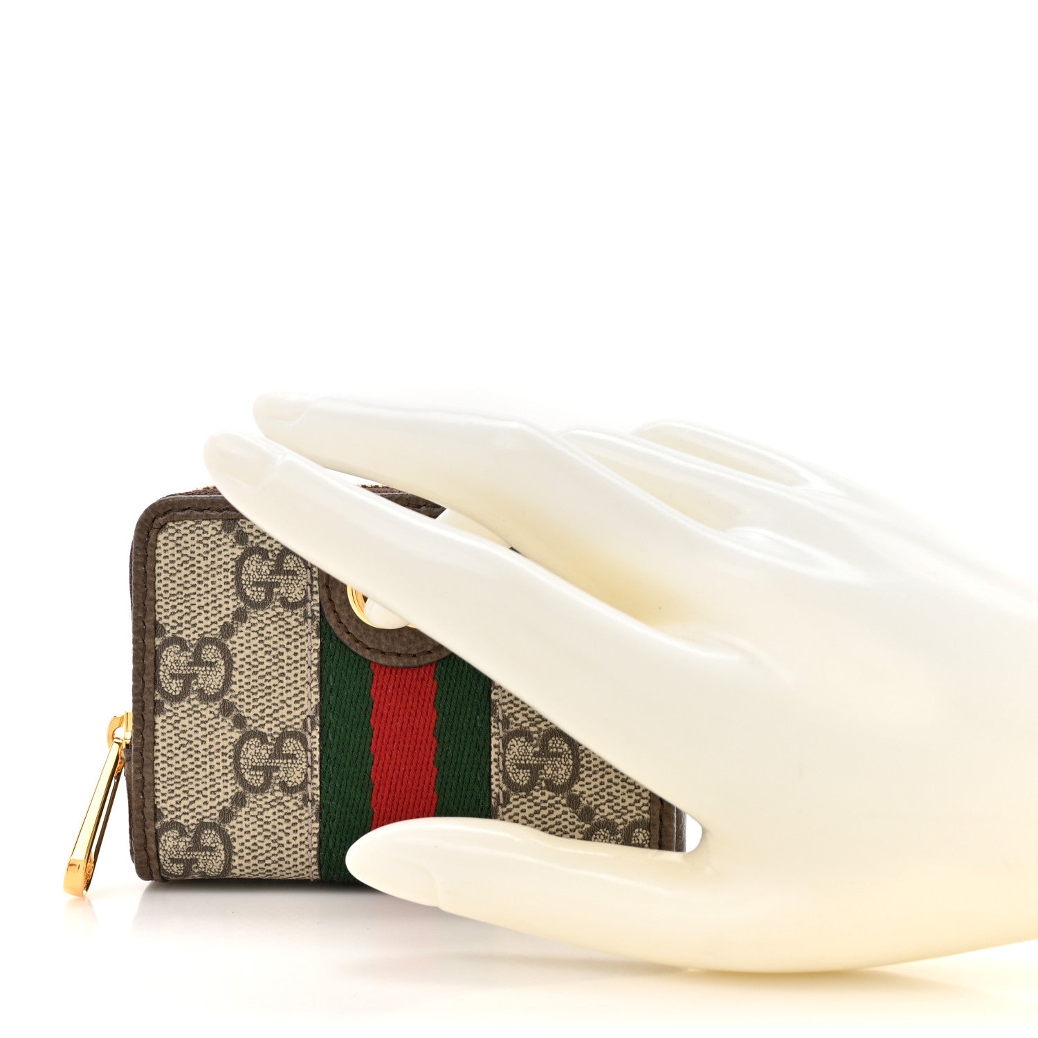 Gucci GG Supreme Monogram Web Ophidia Playing Card Case Beige New Acero 2 of 9