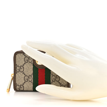 Gucci GG Supreme Monogram Web Ophidia Playing Card Case Beige New Acero 2 of 9
