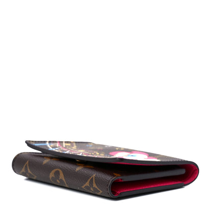 Louis Vuitton Monogram 2020 Christmas Animation Roller Coaster Victorine Wallet Pivoine 10 of 13