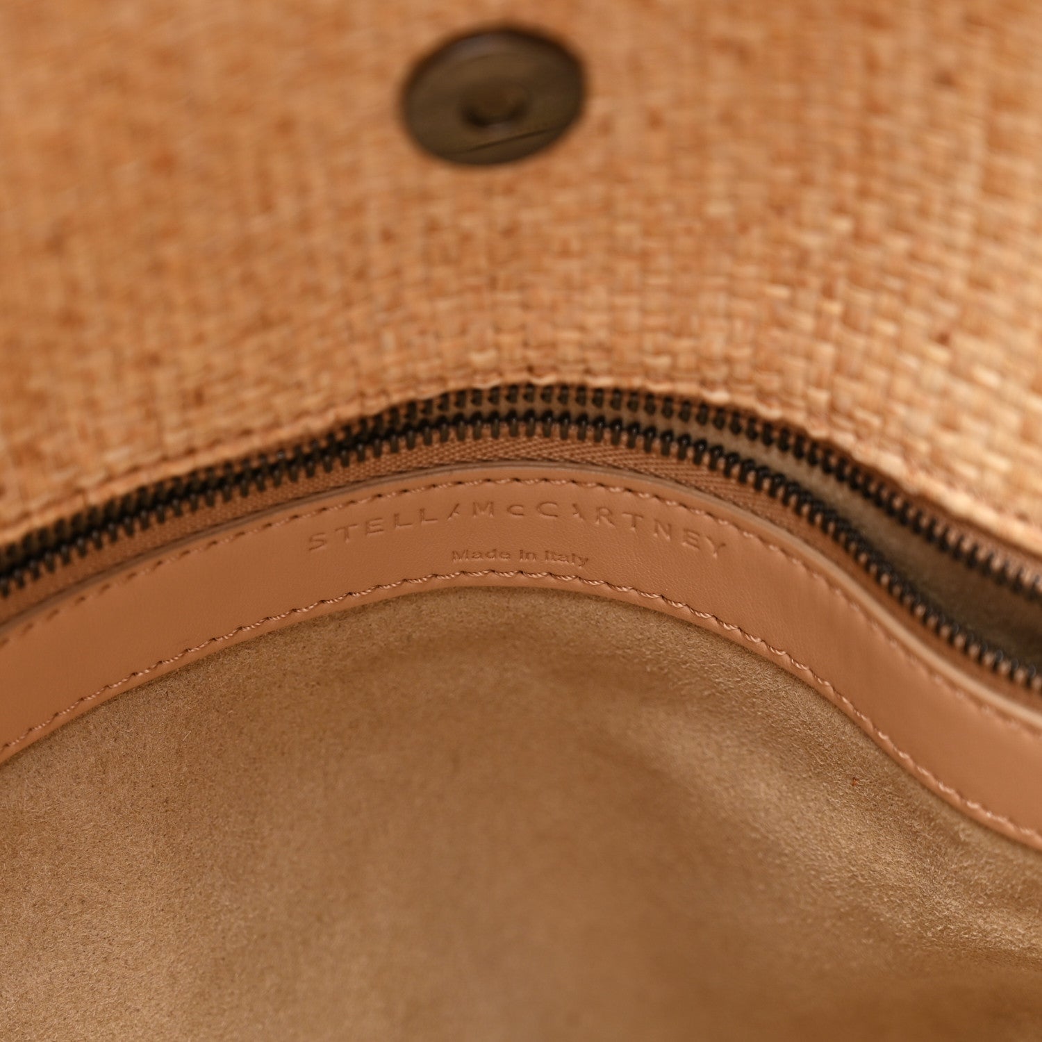 Stella McCartney Woven Raffia Falabella Tote Bag Natural 6 of 10
