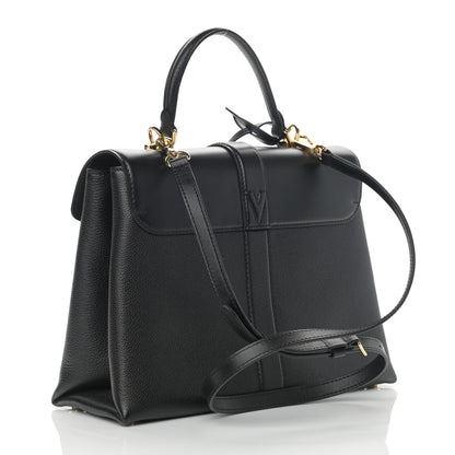 Louis Vuitton Grained Smooth Calfskin Rose Des Vents MM Black 3 of 11