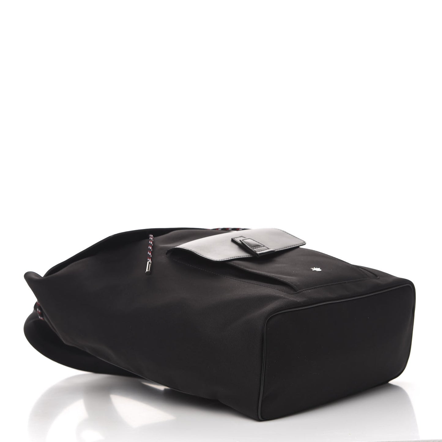 Calfskin Nylon Motion Backpack Black