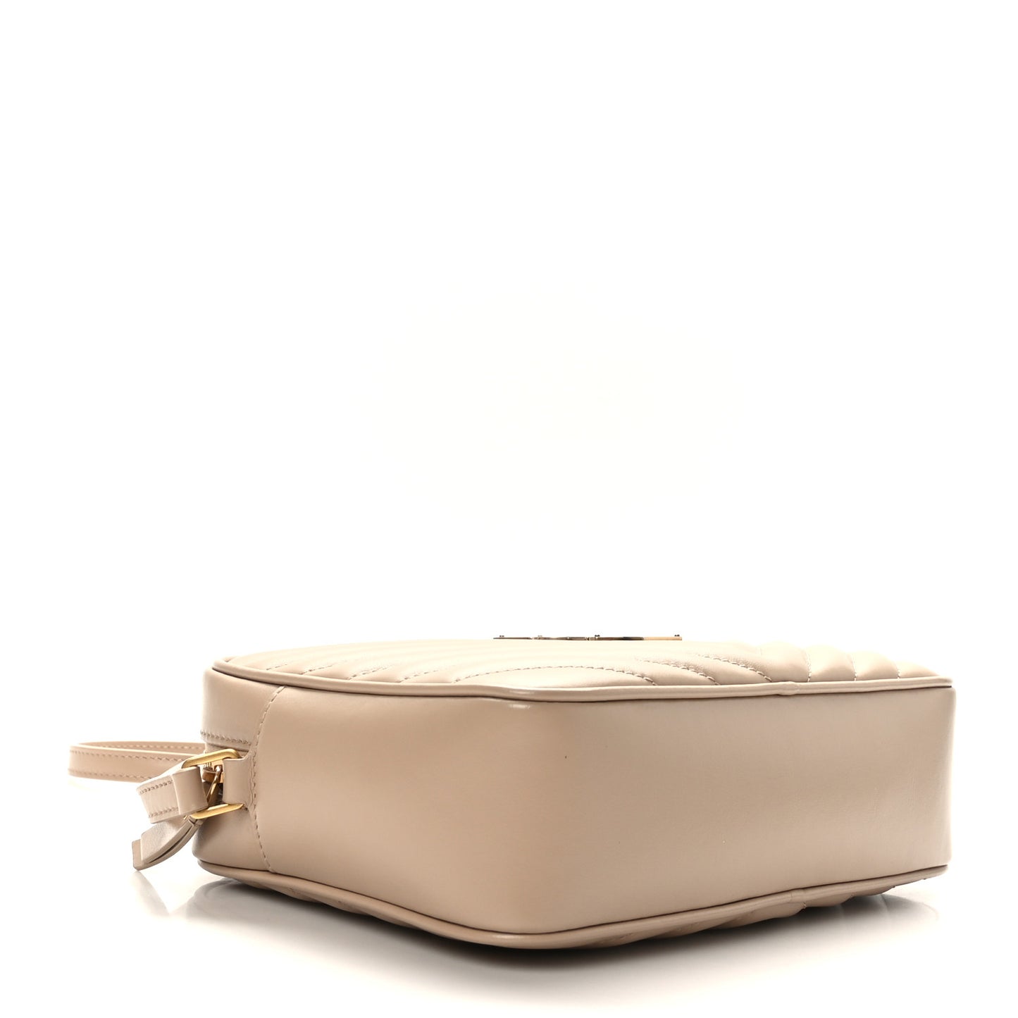 Calfskin Matelasse Monogram Lou Camera Bag Dark Beige