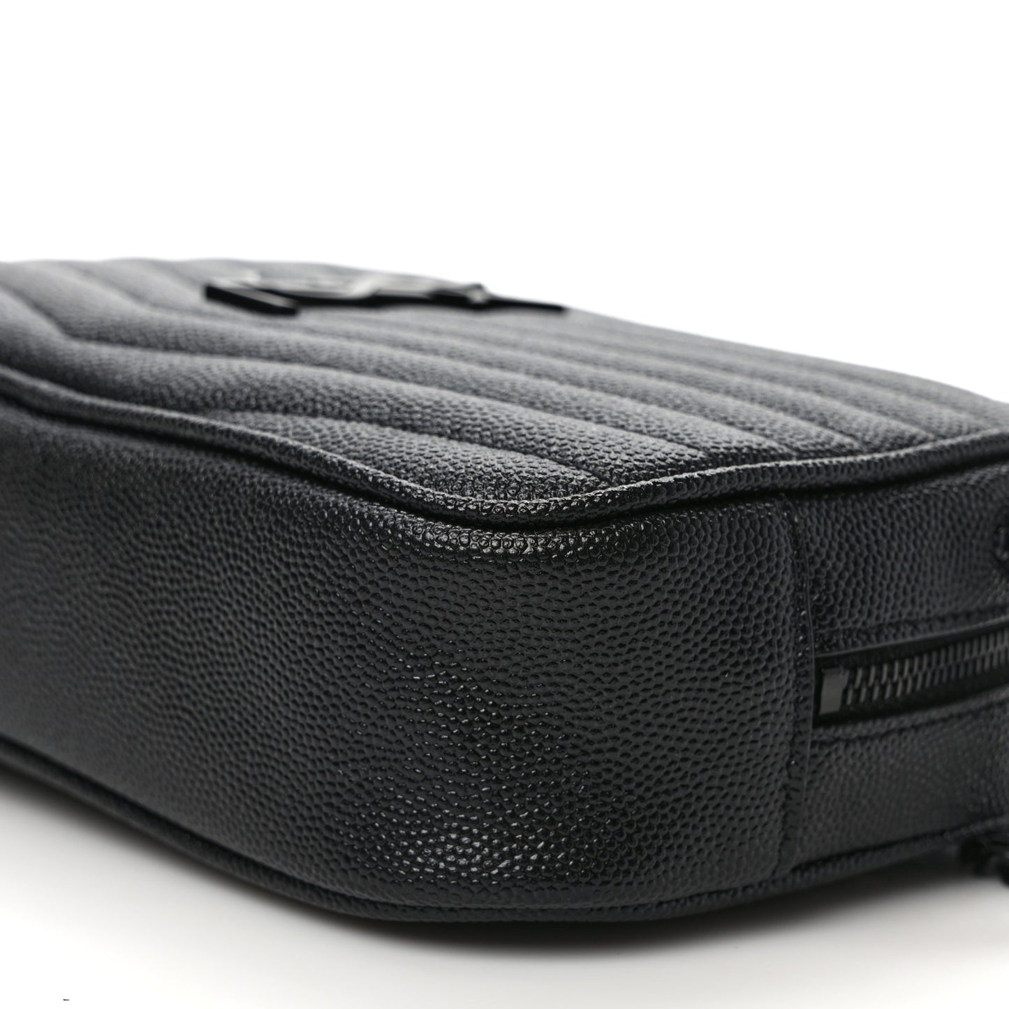 Grain De Poudre Matelasse Monochrome Monogram Mini Lou Camera Bag Black