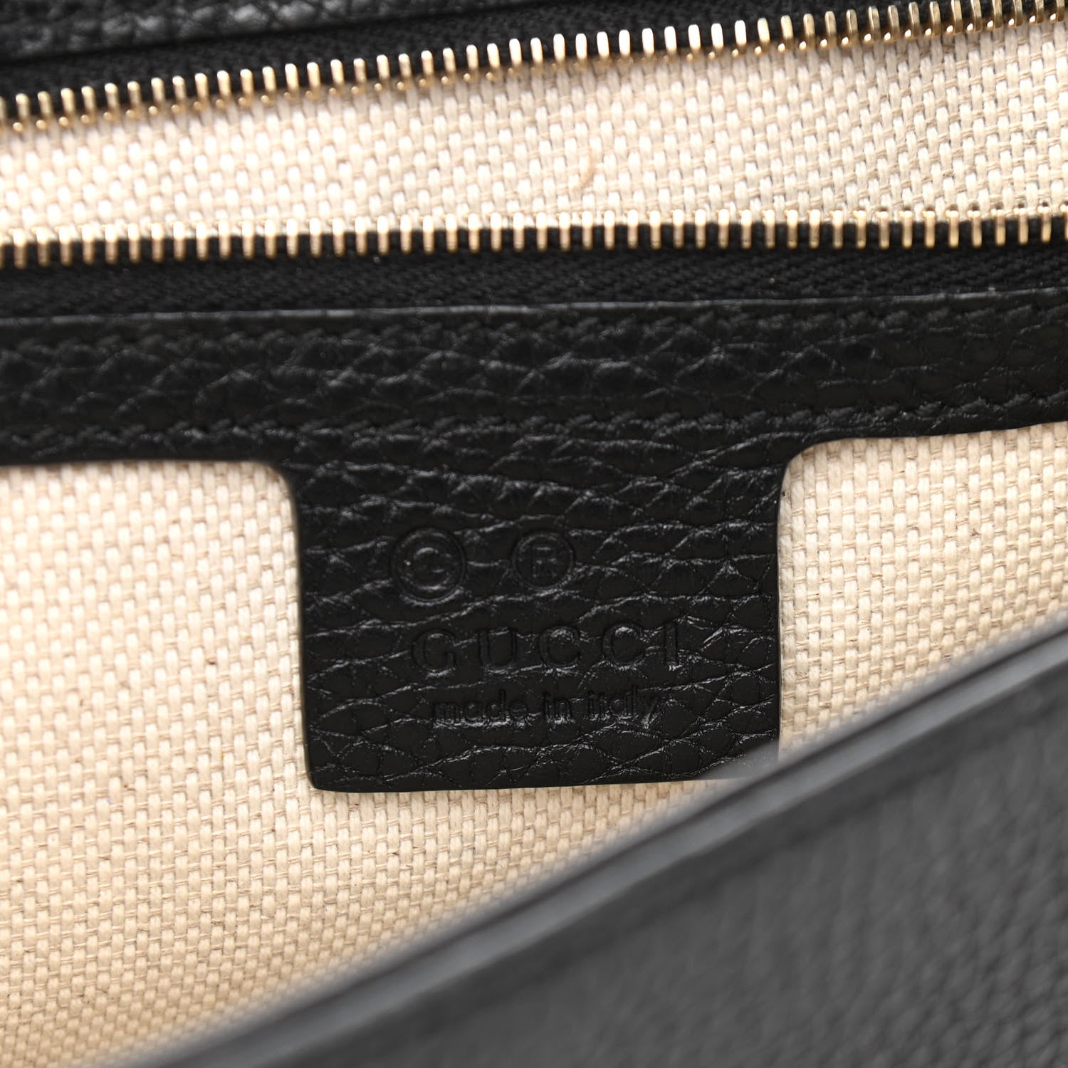 Gucci Pebbled Calfskin Medium Soho Flap Crossbody Black 8 of 11