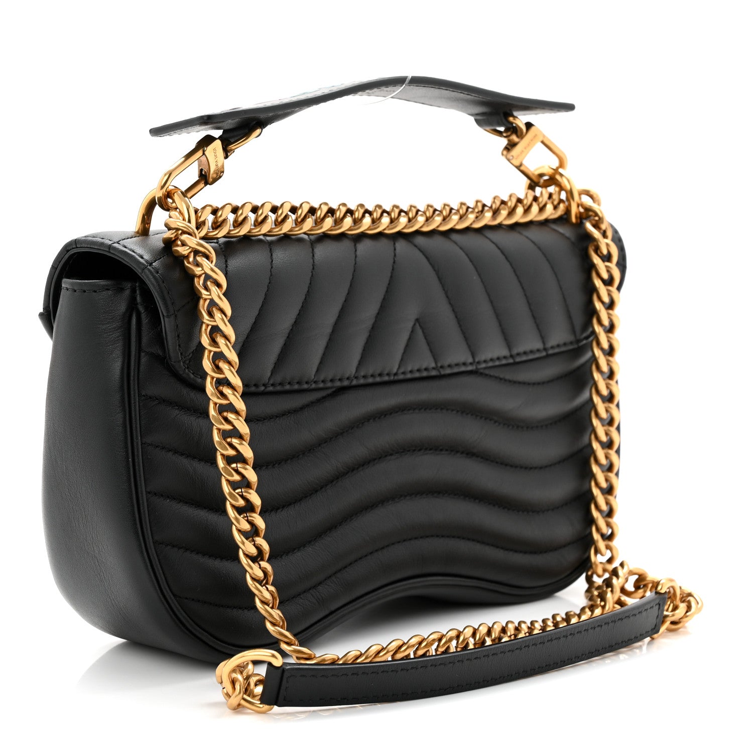 Louis Vuitton Calfskin New Wave Chain PM Black 3 of 10