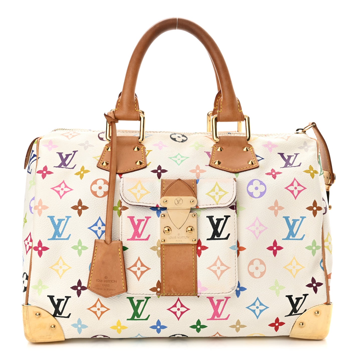 Monogram Multicolor Speedy 30 White