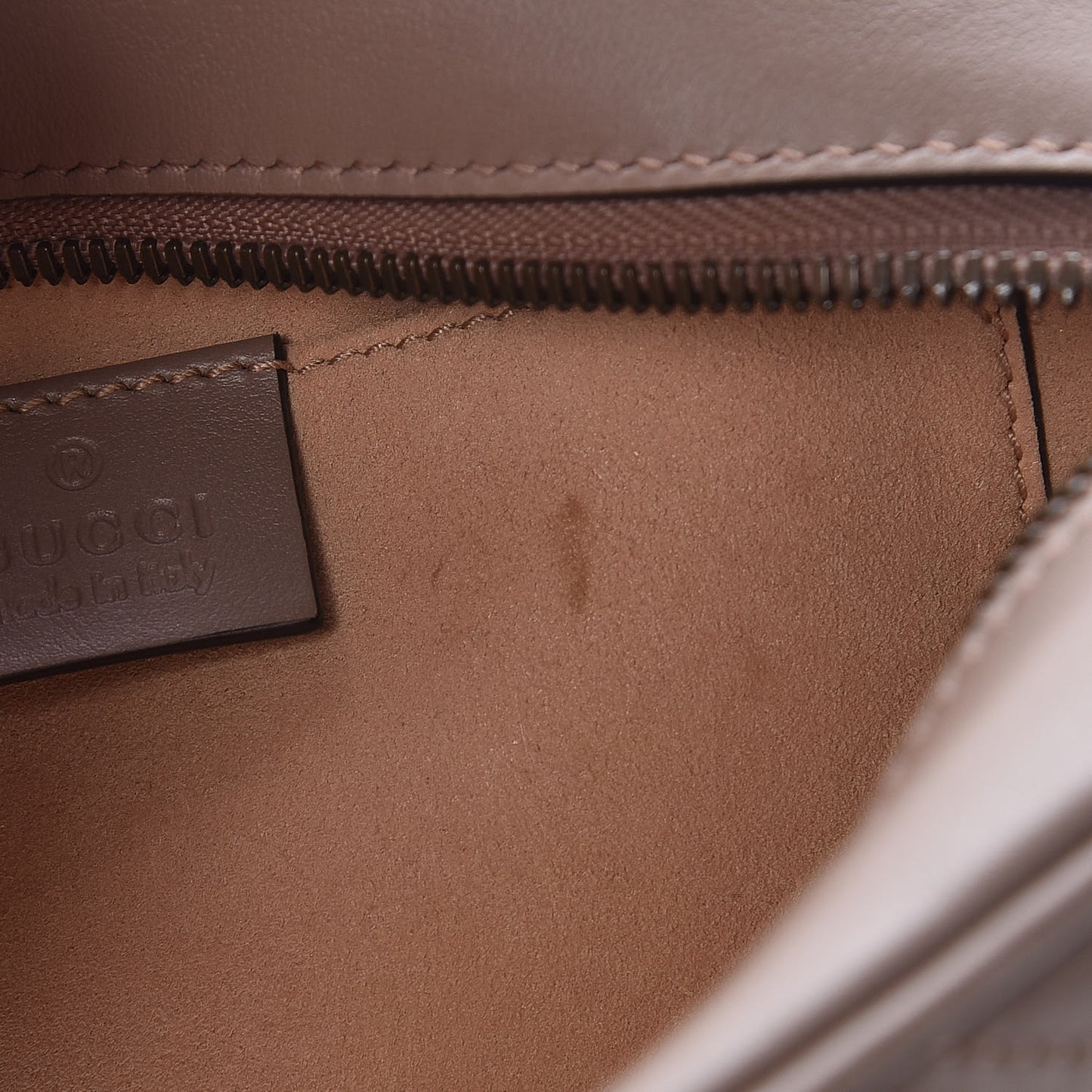 Calfskin Matelasse Small GG Marmont Chain Shoulder Bag Taupe