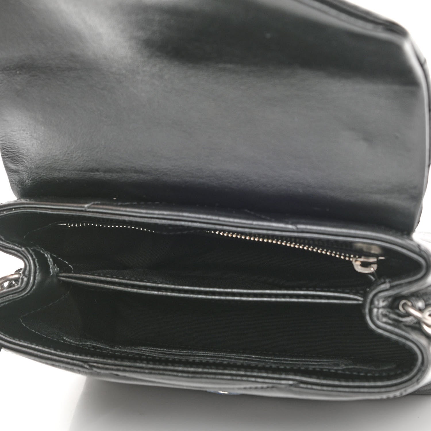 Saint Laurent Calfskin Y Quilted Monogram Toy Loulou Crossbody Bag Black 5 of 11