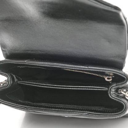 Saint Laurent Calfskin Y Quilted Monogram Toy Loulou Crossbody Bag Black 5 of 11