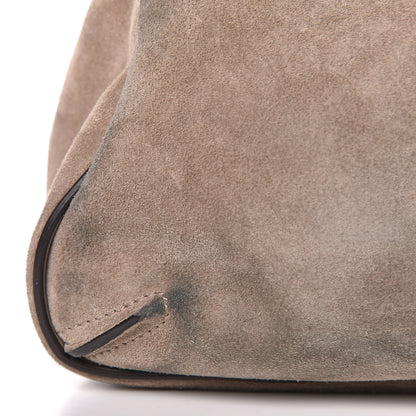 Chloe Suede Calfskin Small Lexa Shoulder Bag Motty Grey 17 of 21